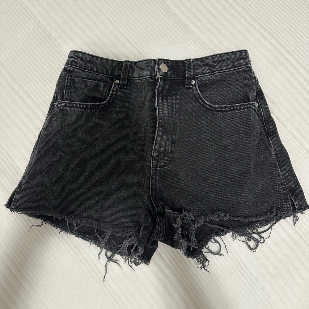 Black Zara Jean shorts